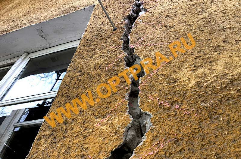 Ремонт трещин многоквартирного дома в Воронеже