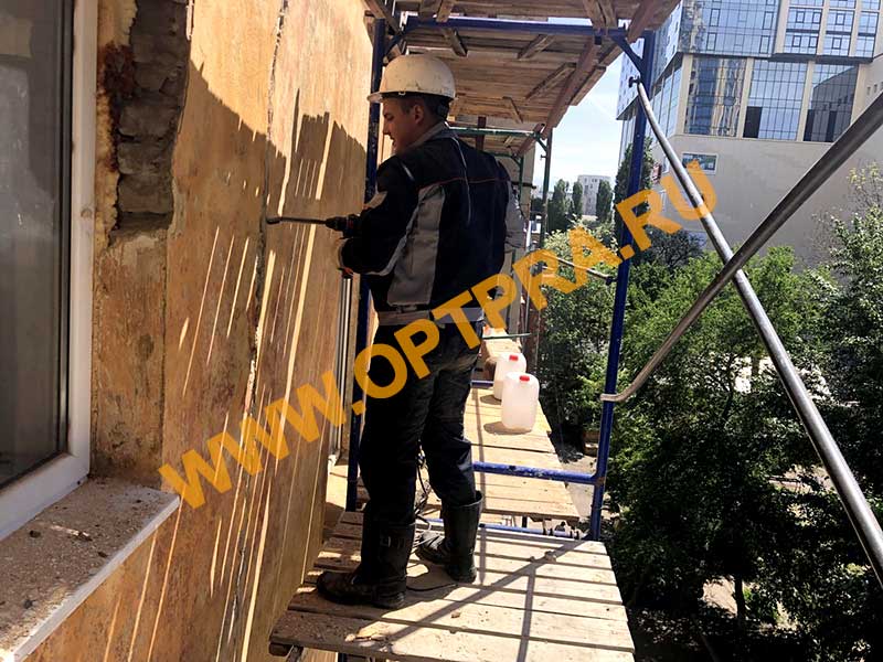 ремонт трещин стен