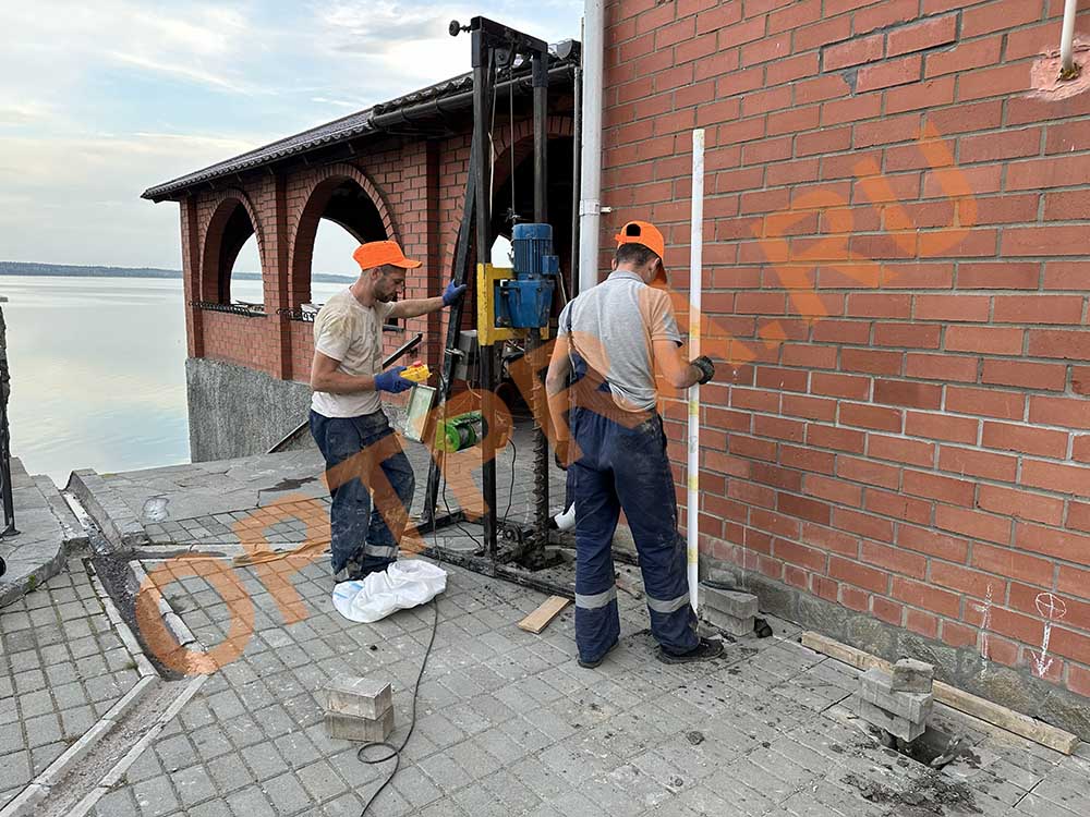 усиление грунтов холма