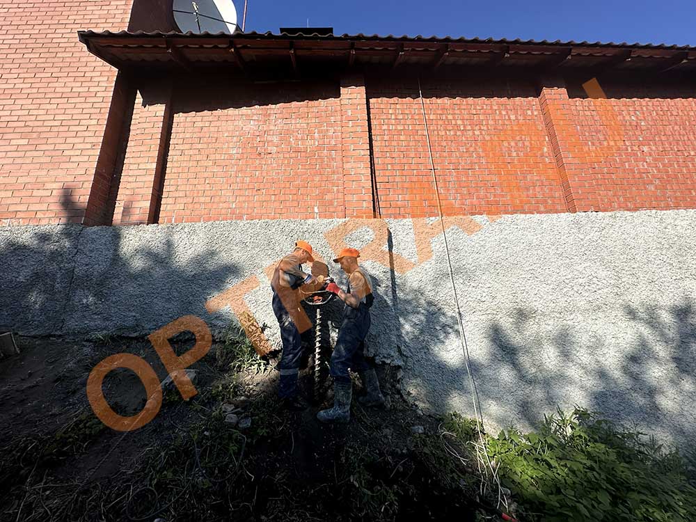 усиление грунтов холма