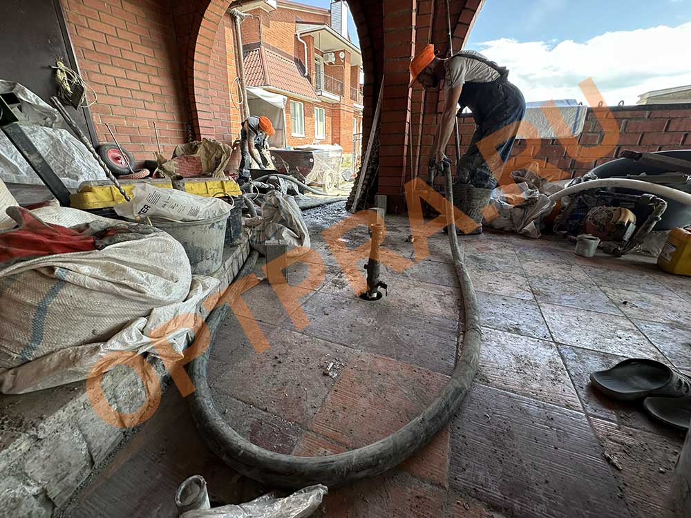 усиление грунтов холма