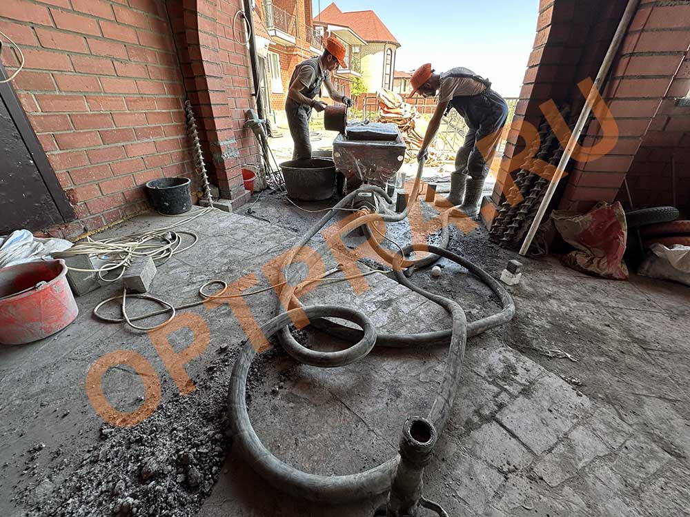 усиление грунтов холма