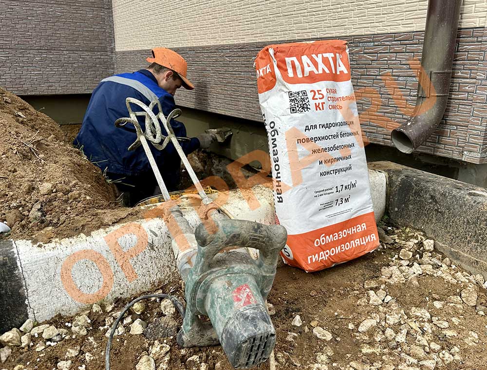 дренаж, гидроизоляция снаружи, теплоизоляция