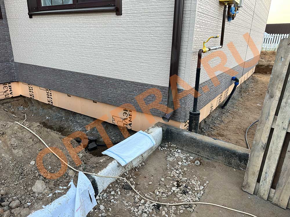 дренаж, гидроизоляция снаружи, теплоизоляция