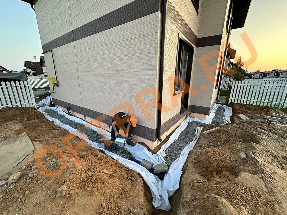 дренаж, гидроизоляция снаружи, теплоизоляция