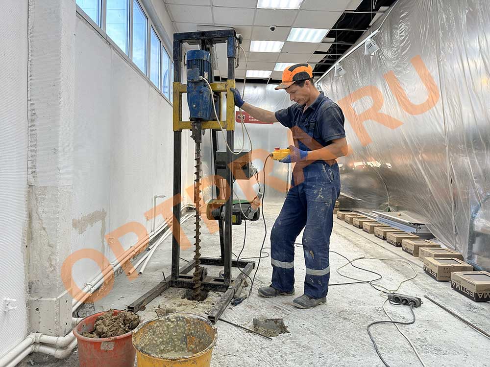 усиление оснований магазина Магнит