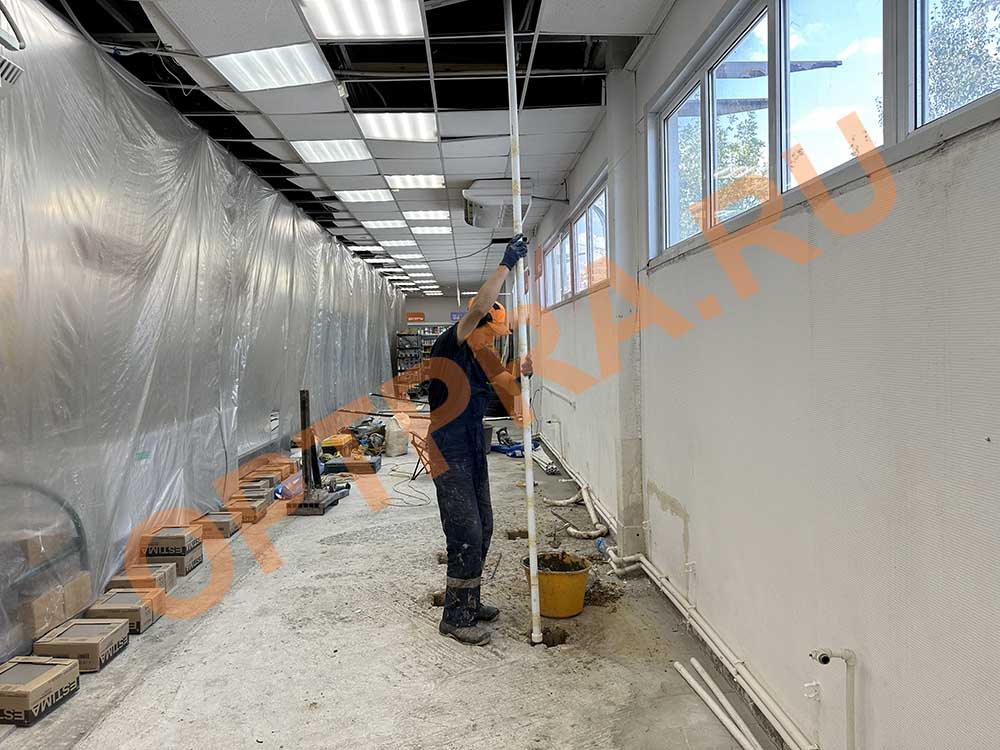 усиление оснований магазина Магнит