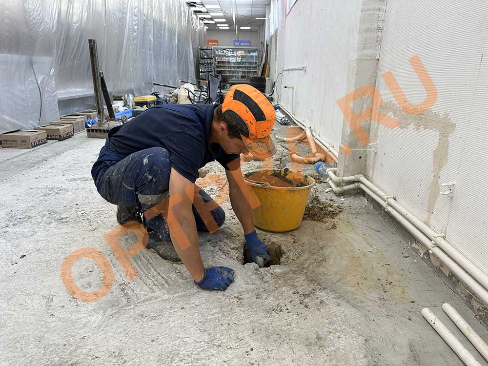 усиление оснований магазина Магнит